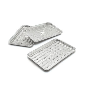 Recyclable aluminium foil BBQ grill tray